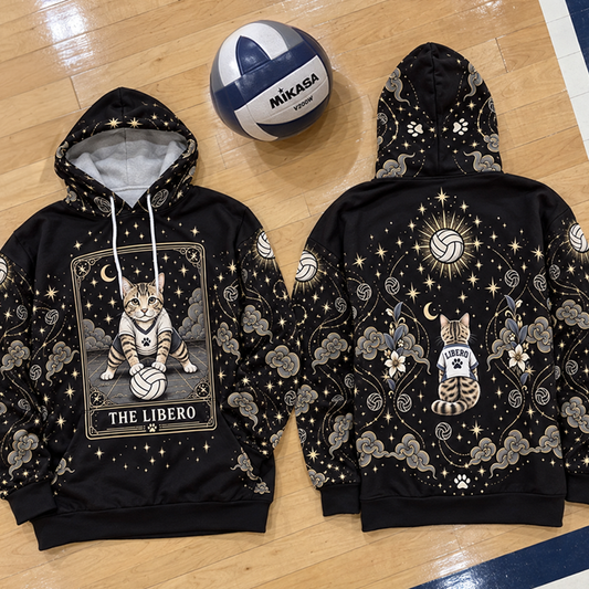 Libero Volleyball Hoodie – Cosmic Cat