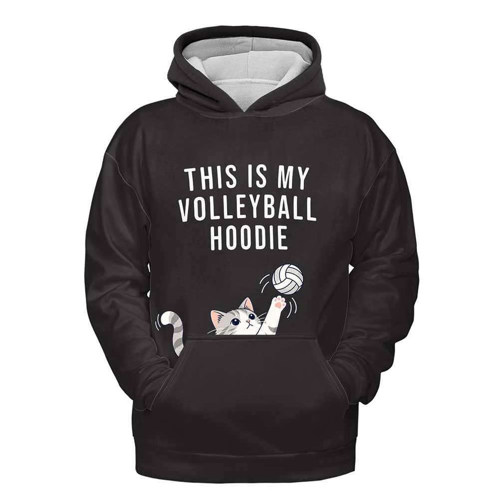 Volleyball Hoodie – Pocket Cat