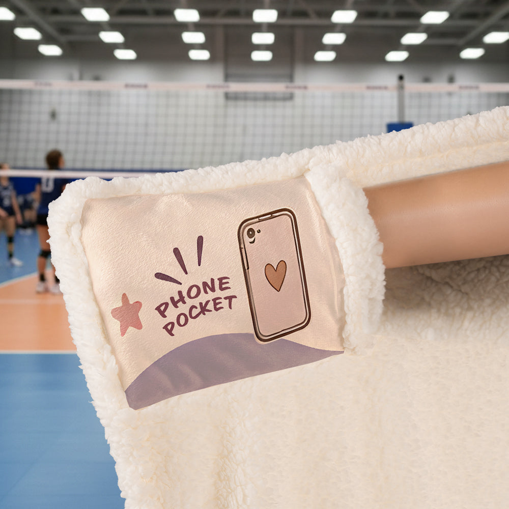 Volleyball Hooded Blanket – Player Recharging