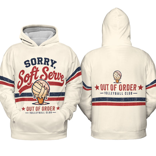 Volleyball Hoodie – Soft Serve Out of Order Volleyball Club