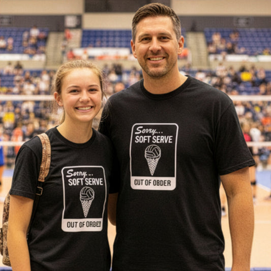 Volleyball T-Shirt - Sorry… Soft Serve Is Out of Order - Unisex (Made in US)