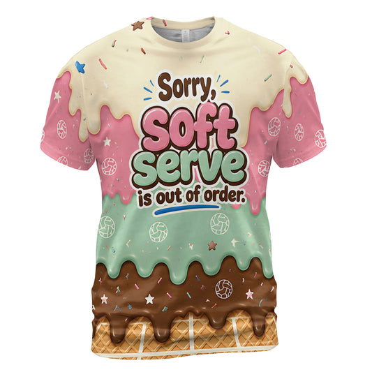 Volleyball T-shirt – Soft Serve is Out of Order