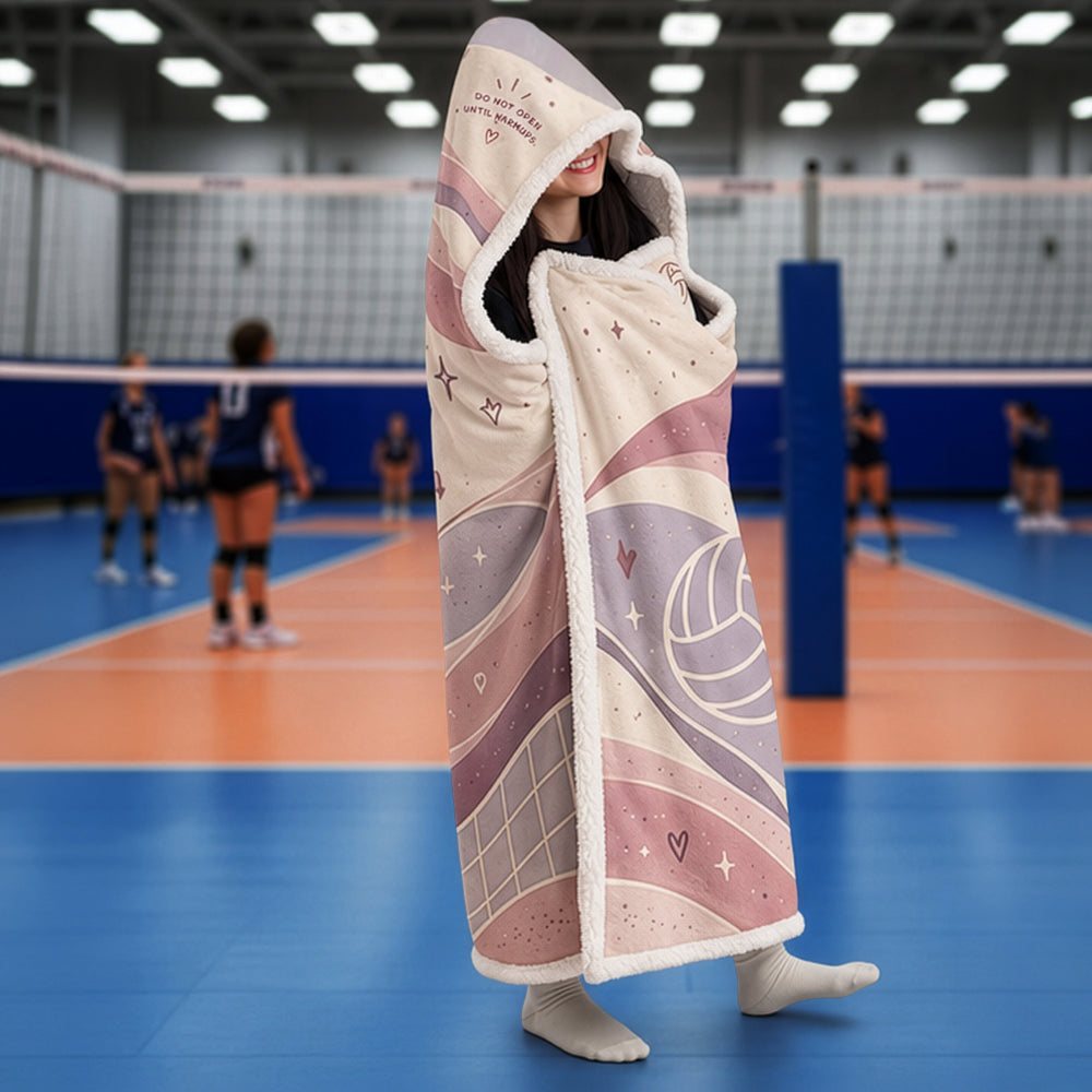Volleyball Hooded Blanket – Court Cocoon