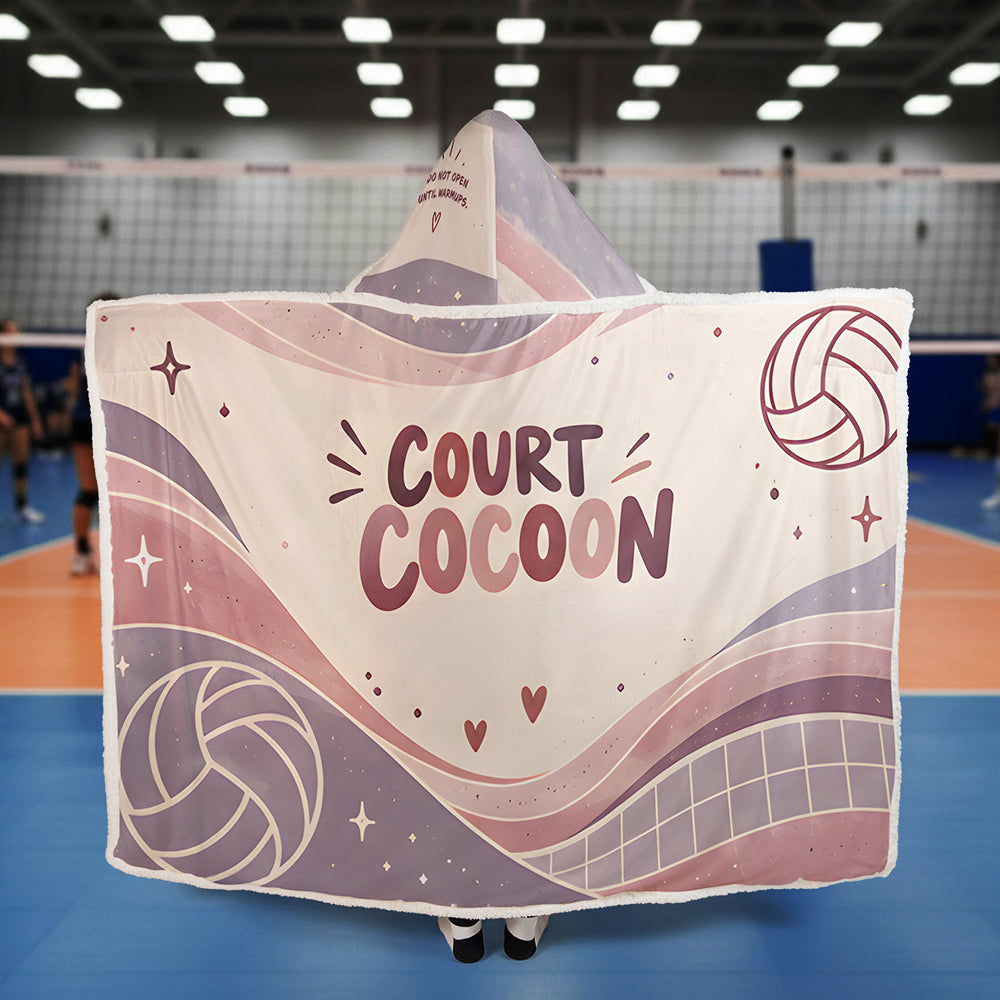 Volleyball Hooded Blanket – Court Cocoon