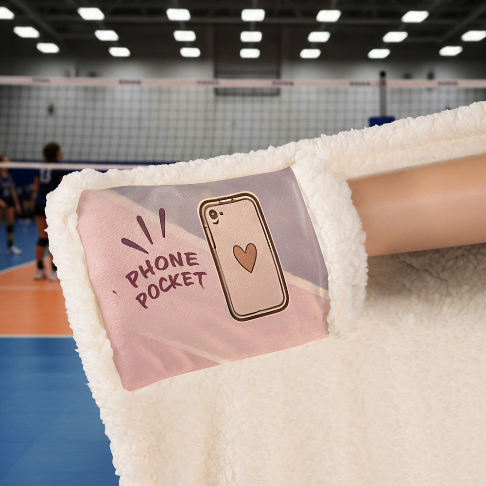 Volleyball Hooded Blanket – Court Cocoon