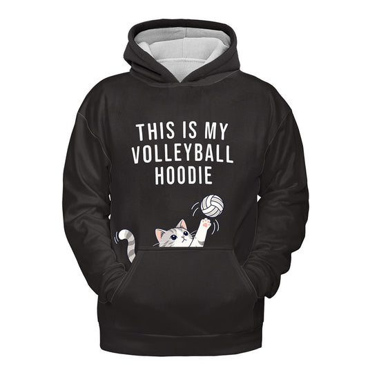 Volleyball Hoodie – Pocket Cat