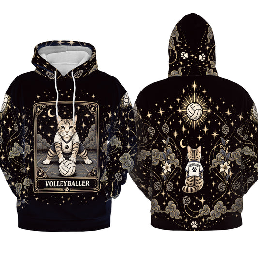 Volleyballer Hoodie – Cosmic Cat