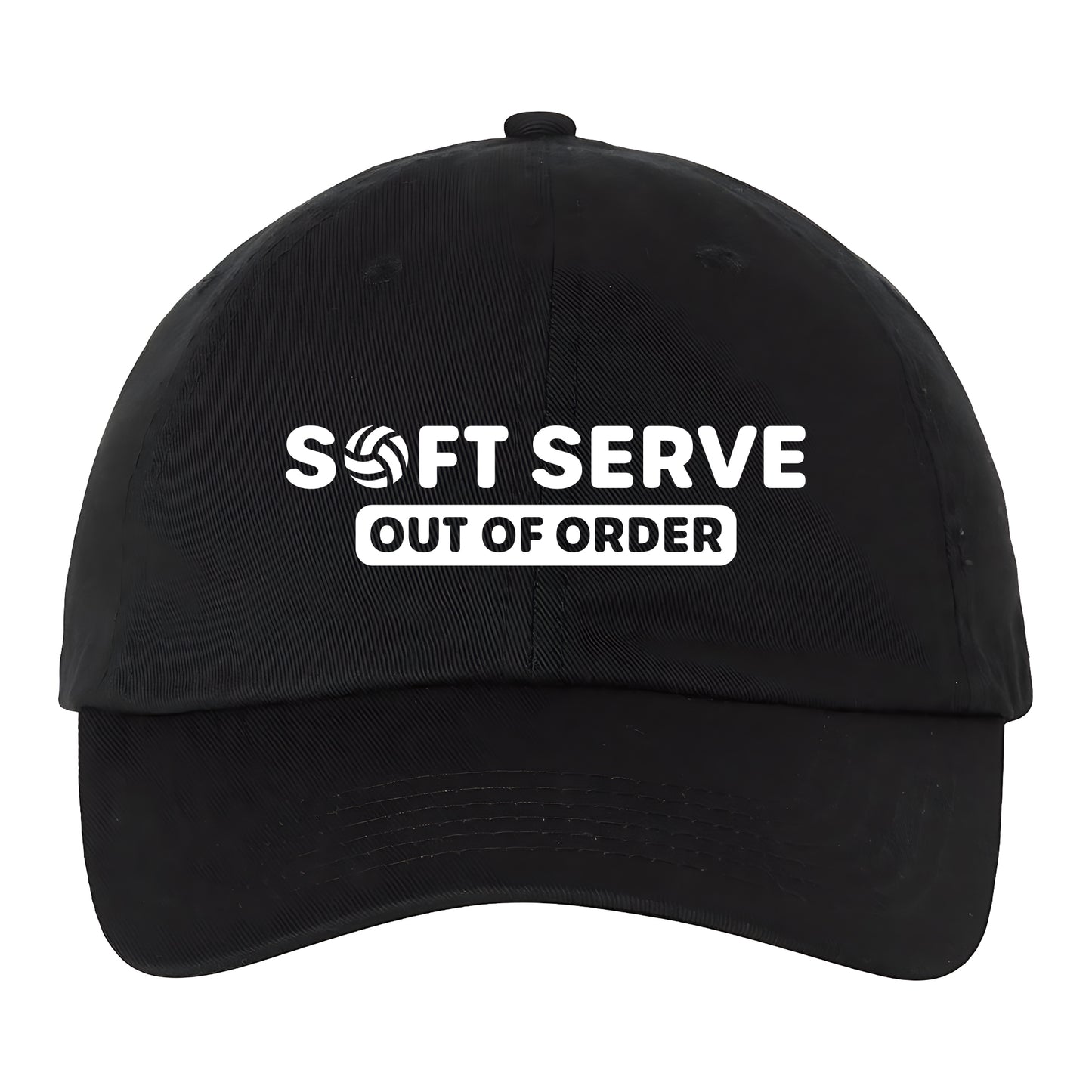 Volleyball Hat – Soft Serve is Out of Order (Made in US) Dark