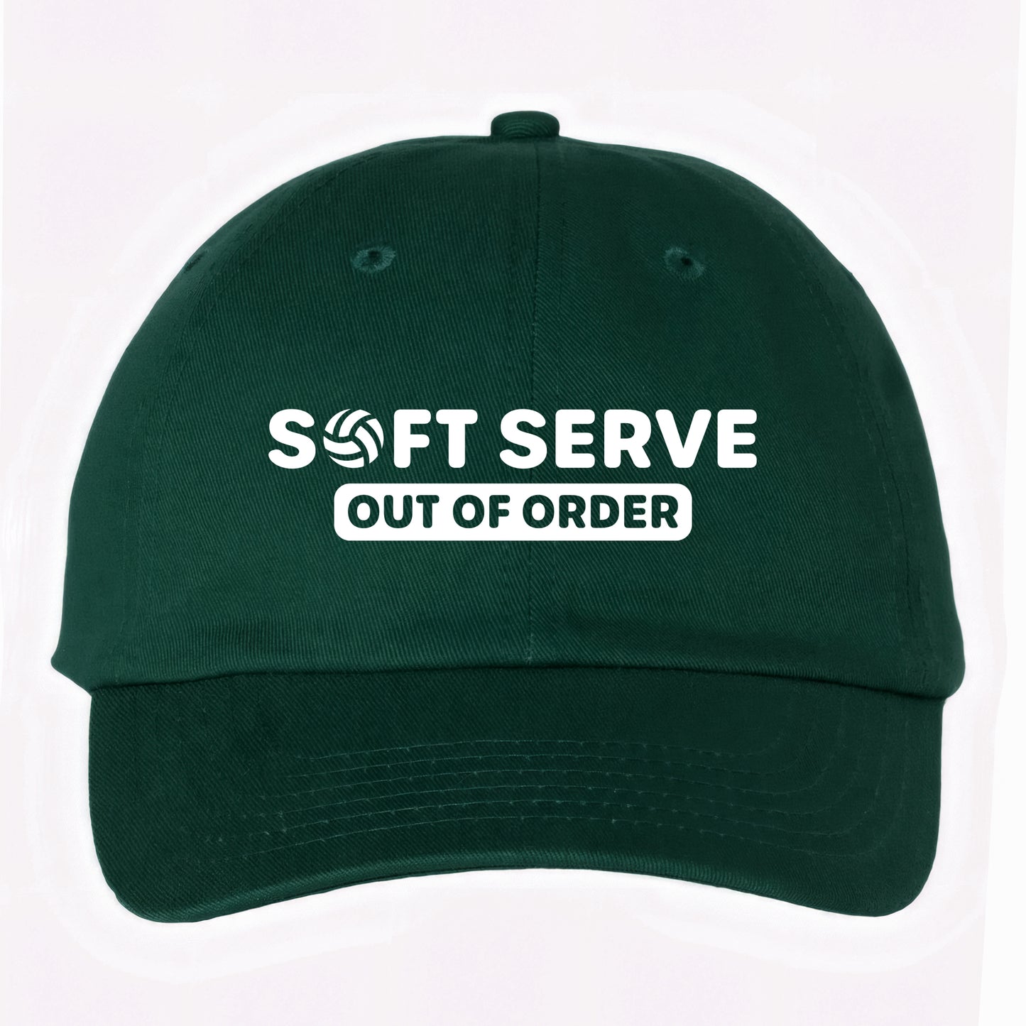 Volleyball Hat – Soft Serve is Out of Order (Made in US) Dark
