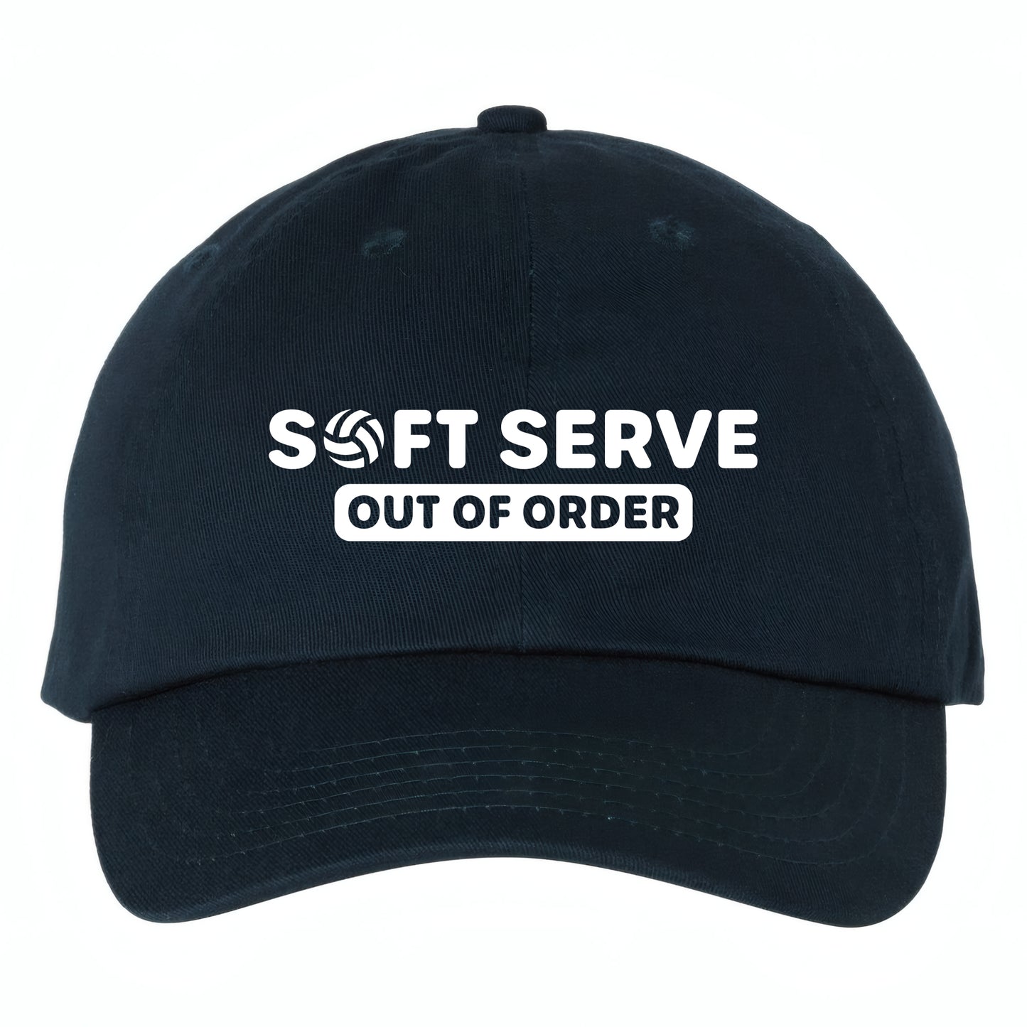 Volleyball Hat – Soft Serve is Out of Order (Made in US) Dark