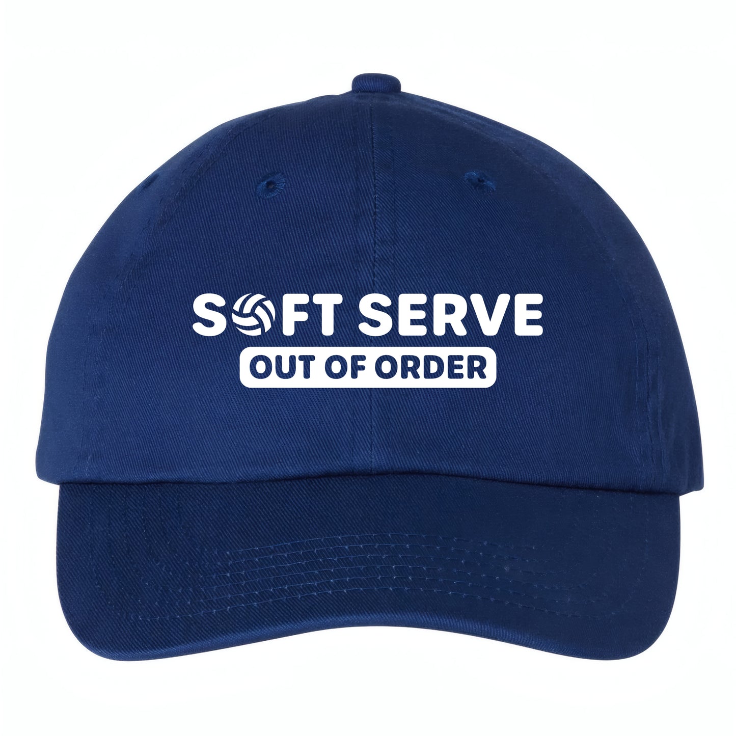 Volleyball Hat – Soft Serve is Out of Order (Made in US) Dark